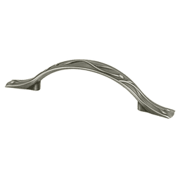 5-1/16" Art Nouveau Handle Pull, Vintage Nickel