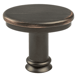 1-7/16" Dierdra Flat Oval Knob, Verona Bronze