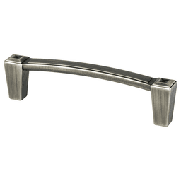 96mm Connections Handle Pull, Vintage Nickel