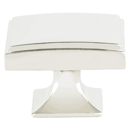 1-9/16" Designers' Group-10 Rectangle Knob, Polished Nickel