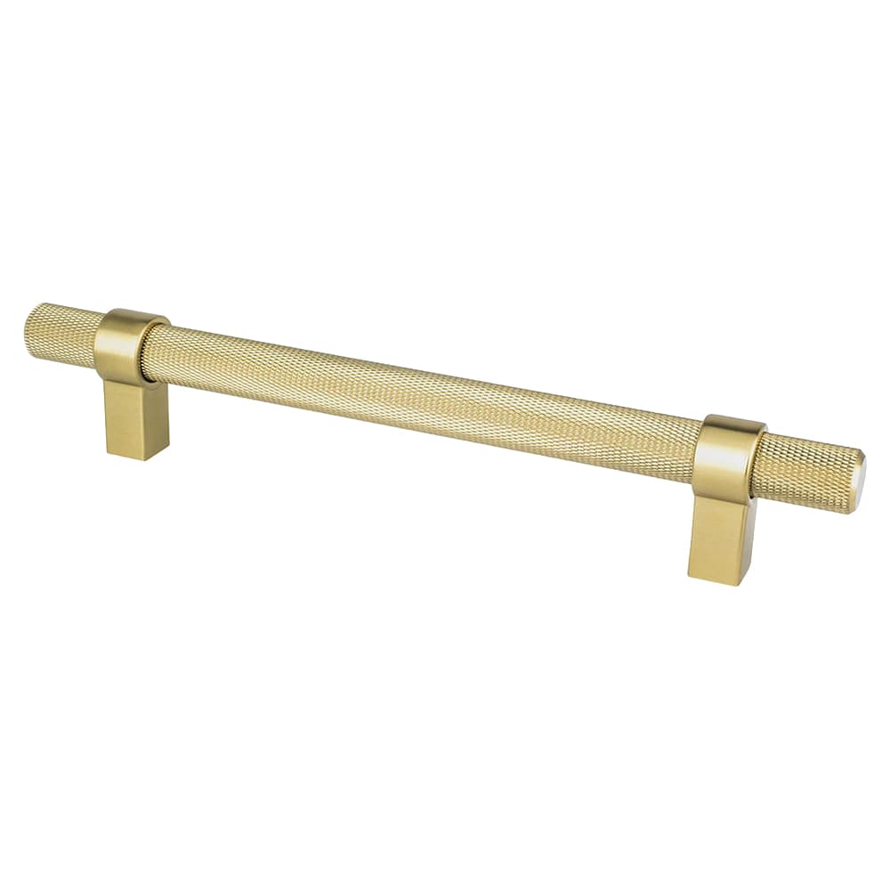 6-5/16" Radial Reign Bar Pull, Modern Brushed Gold