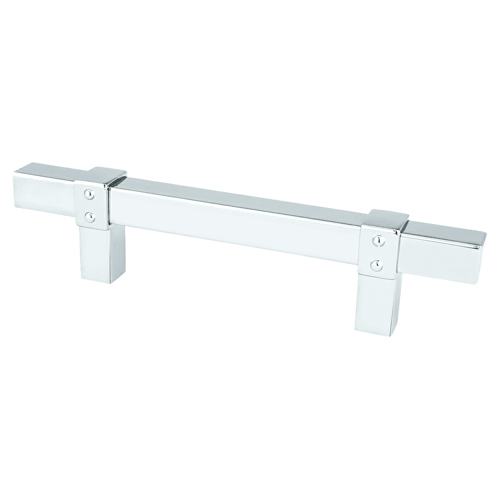 3-25/32" Rivet Rebel Handle Pull, Polished Chrome