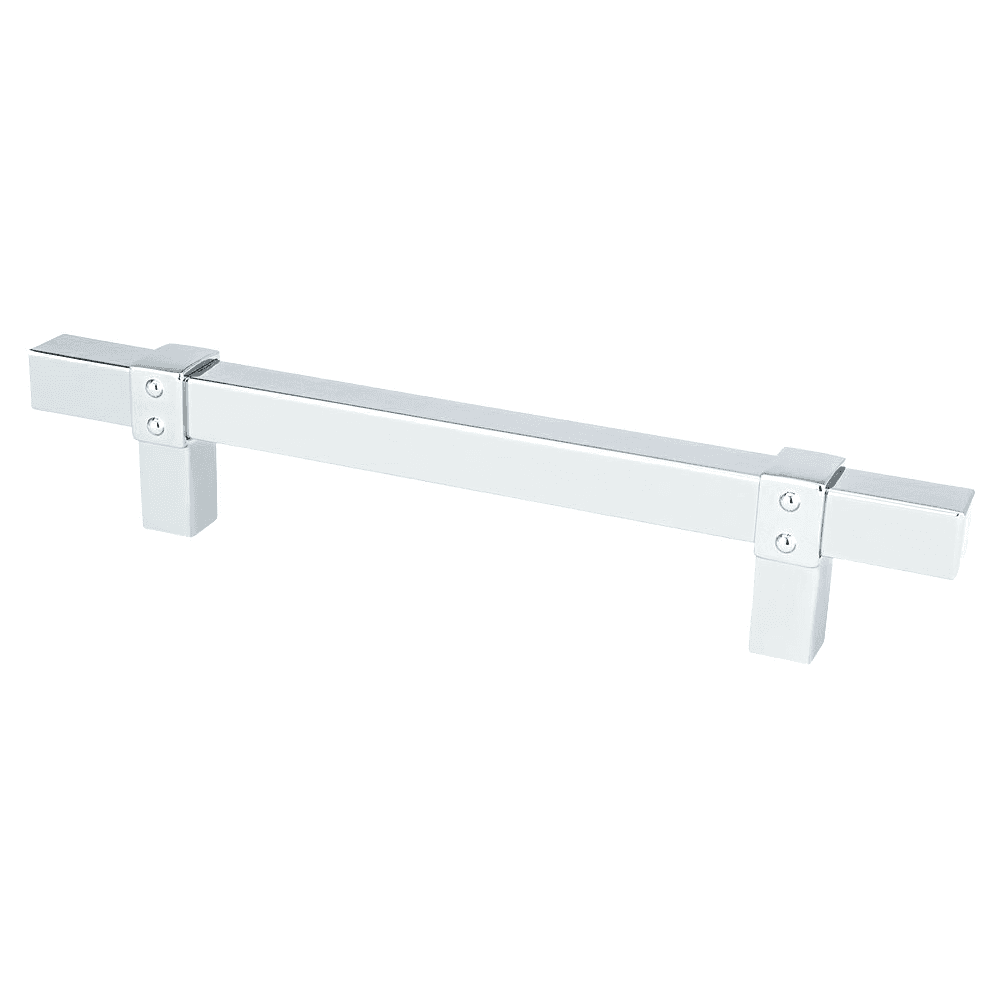 5-1/16" Rivet Rebel Handle Pull, Polished Chrome