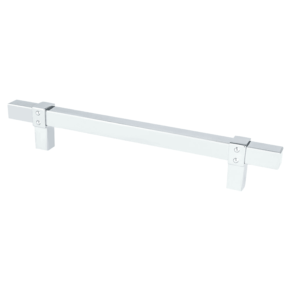 6-5/16" Rivet Rebel Handle Pull, Polished Chrome