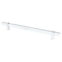 8-13/16" Rivet Rebel Handle Pull, Polished Chrome