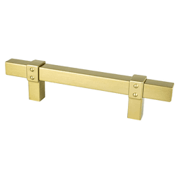 3-25/32" Rivet Rebel Handle Pull, Modern Brushed Gold
