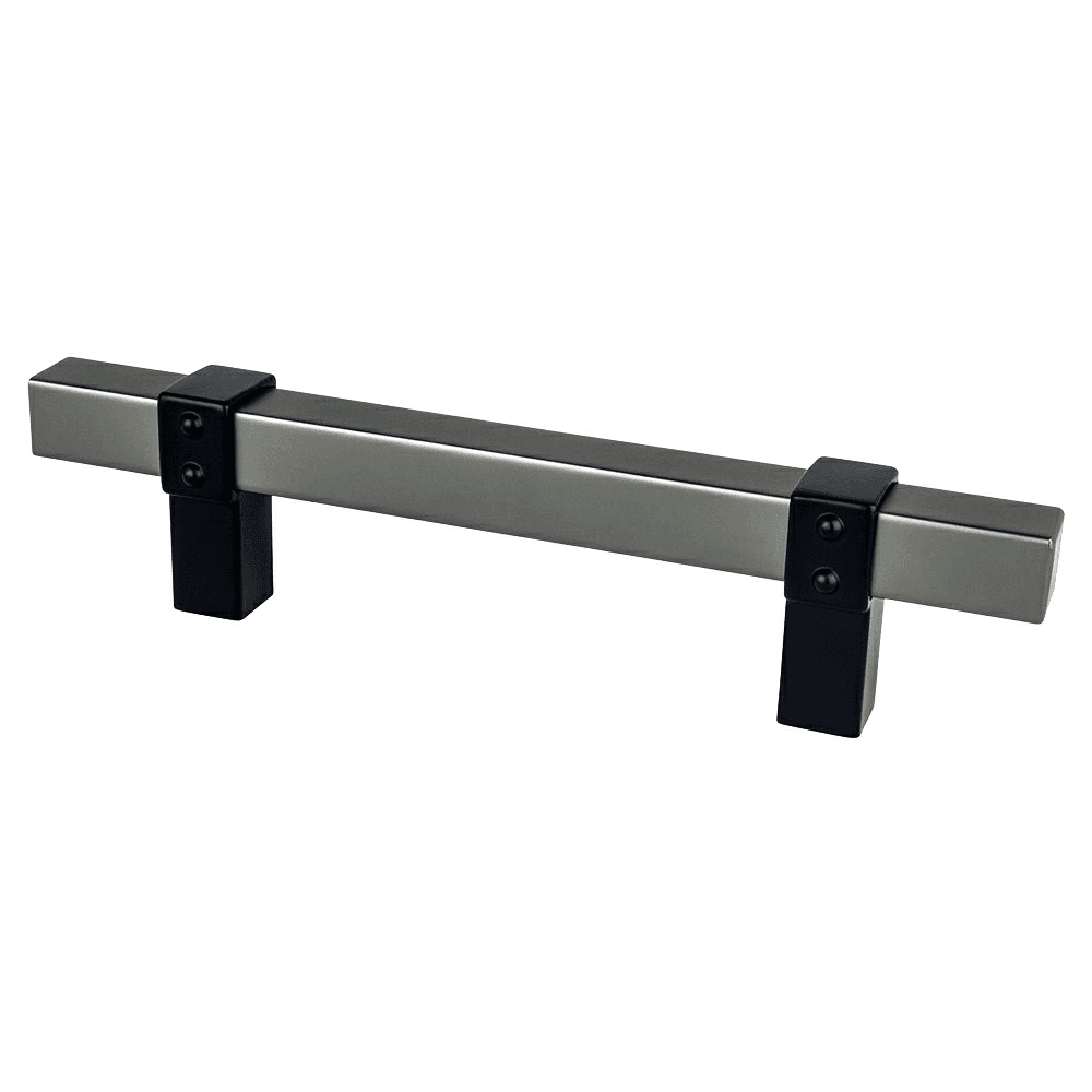 3-25/32" Rivet Rebel Handle Pull, Slate/Matte Black