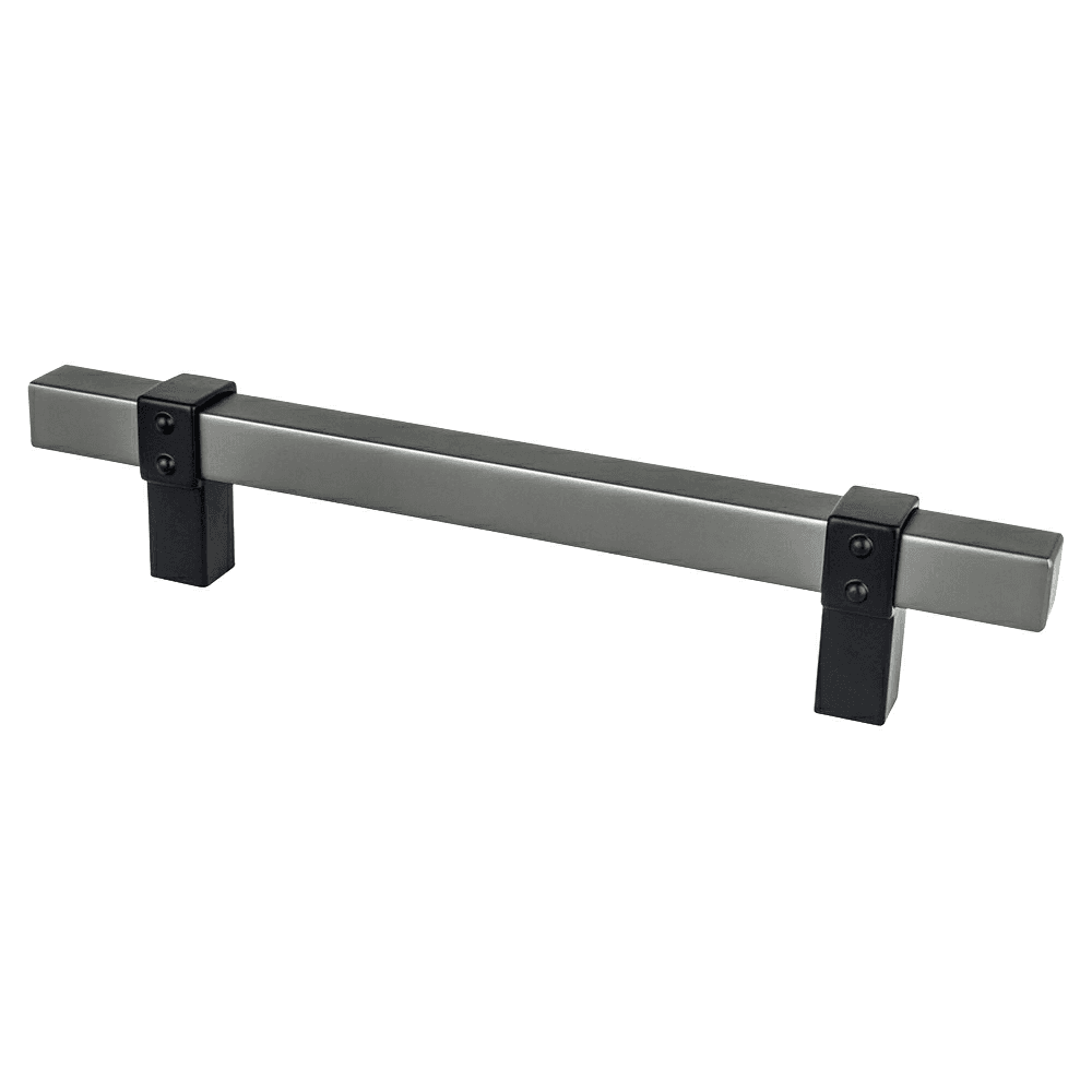 5-1/16" Rivet Rebel Handle Pull, Slate/Matte Black