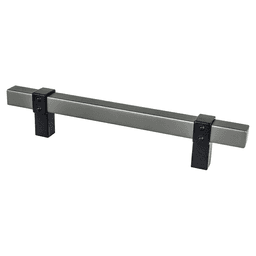 5-1/16" Rivet Rebel Handle Pull, Slate/Matte Black