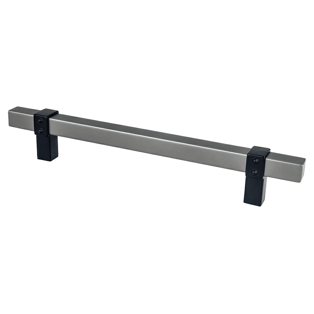 6-5/16" Rivet Rebel Handle Pull, Slate/Matte Black