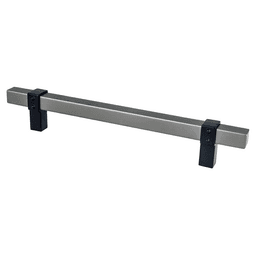 6-5/16" Rivet Rebel Handle Pull, Slate/Matte Black