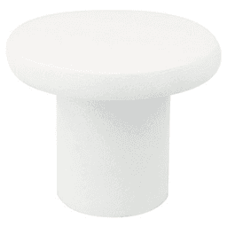 1-3/32" Disc Small Round Knob, White