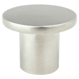 1-9/32" Disc Large Round Knob, Brushed Nickel