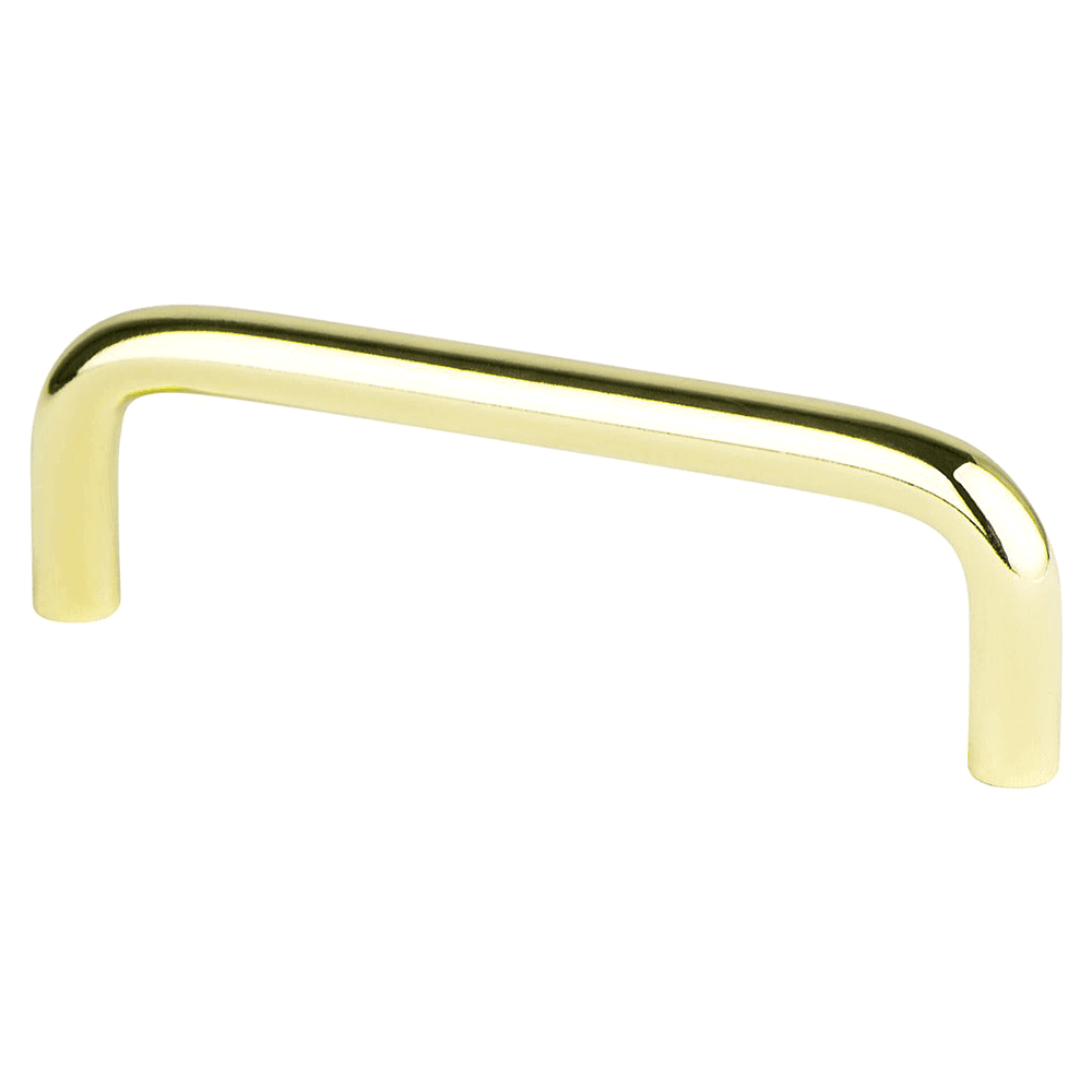 3-1/2" Zurich Wire Pull, Polished Brass, 3-13/16" Length