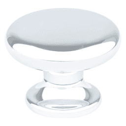 35mm Valencia Round Knob, Polished Chrome