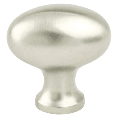 1-3/16" Valencia Oval Knob, Brushed Nickel