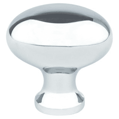 1-3/16" Valencia Oval Knob, Polished Chrome