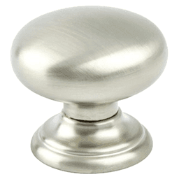 1-3/8" Euro Classica Round Knob, Brushed Nickel