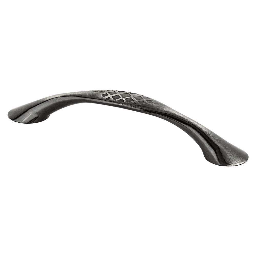 128mm Overture Handle Pull, Rustic Black Nickel