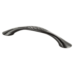 128mm Overture Handle Pull, Rustic Black Nickel