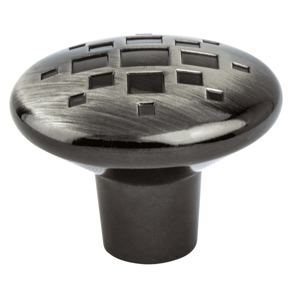 34mm Overture Round Knob, Rustic Black Nickel