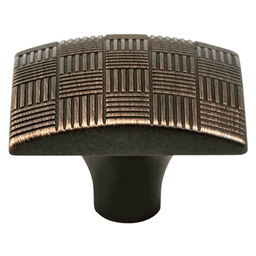 1-3/8" Virtuoso Large Square Knob, Verona Bronze