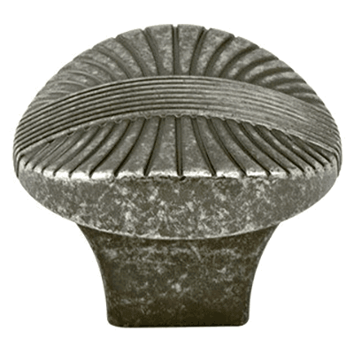 1-3/8" Opus Oval Knob, Rustic Tin