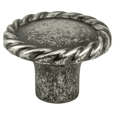 1-3/8" Maestro Round Knob, Rustic Tin