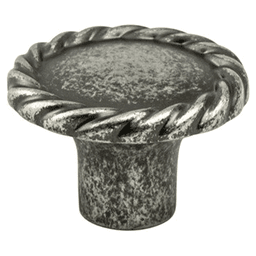 1-3/8" Maestro Round Knob, Rustic Tin