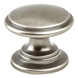 1-3/16" Andante Round Knob, Antique Pewter