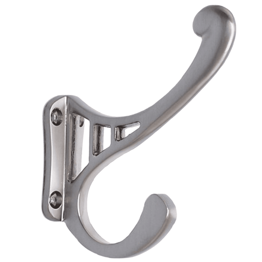 4" x 3-1/16" Coat Hook, Polished Brass Finish 10/Box