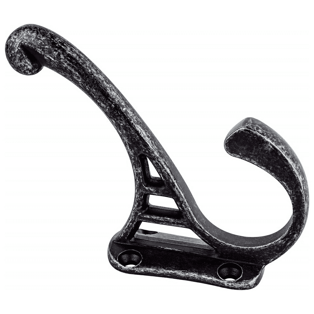 4" x 3-1/16" Coat Hook, Weathered Iron Finish 10/Box