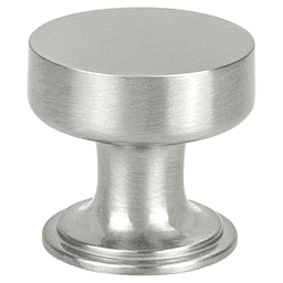 1-3/16" Folklore Cabinet Knob, Brushed Nickel