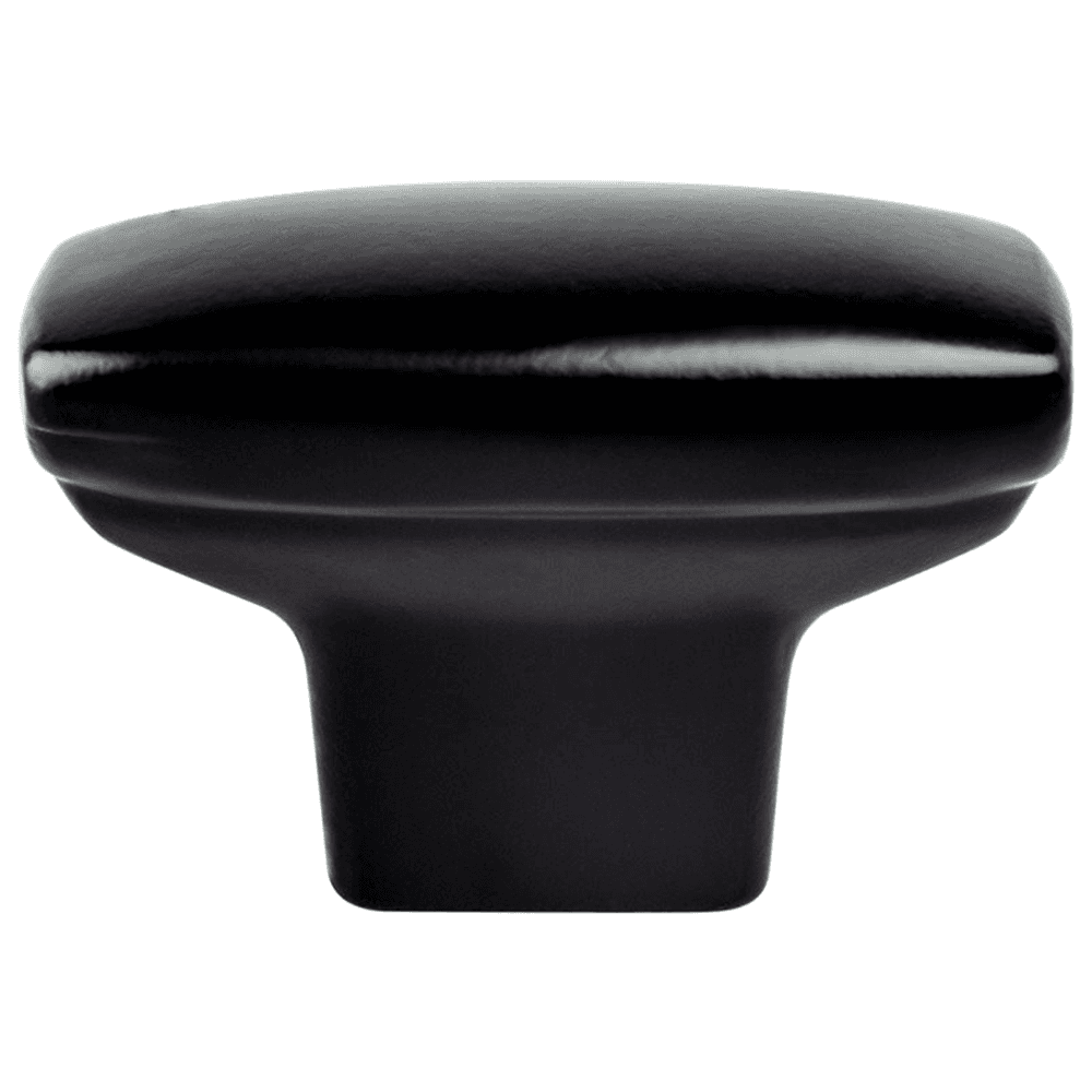 1-7/16" Advantage-1 Rounded Rectangle Knob, Matte Black