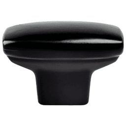 1-7/16" Advantage-1 Rounded Rectangle Knob, Matte Black
