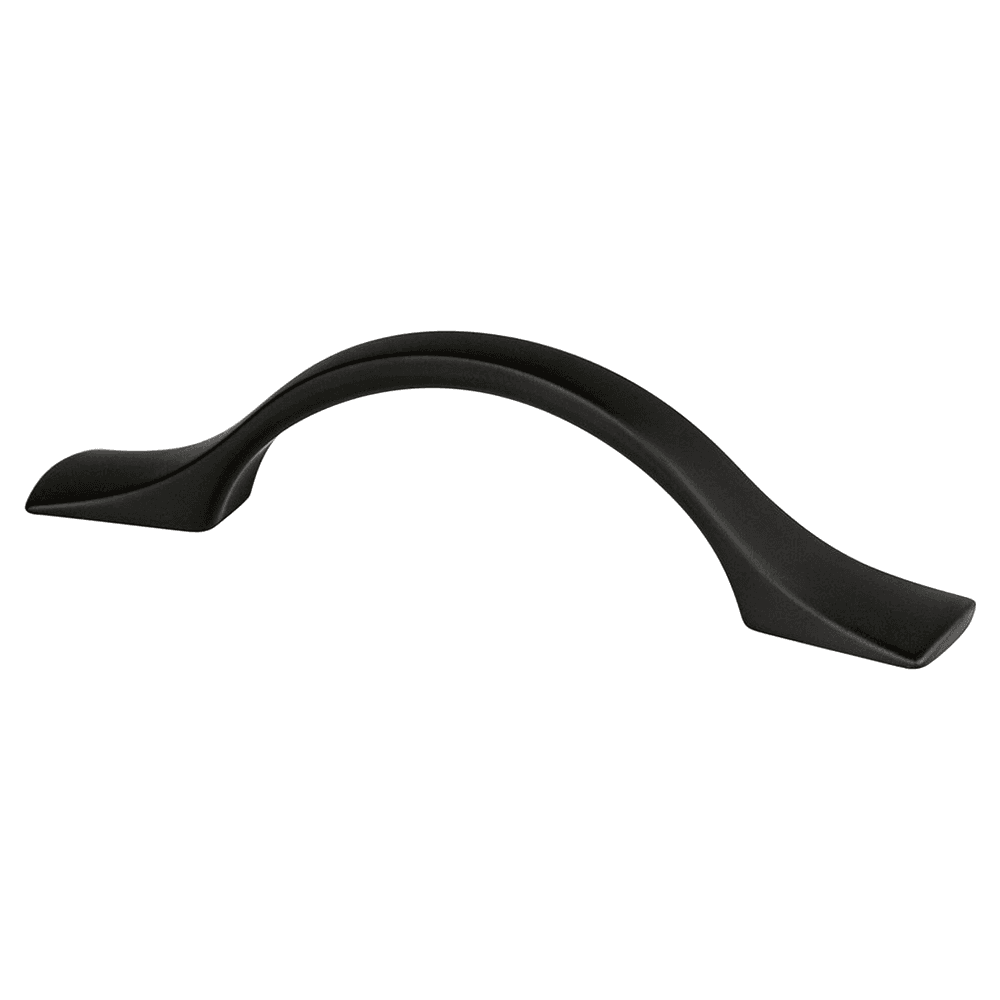 3" Echo Arch Pull, Matte Black, 4-3/4" Length