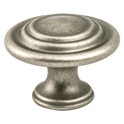 1-3/8" Advantage Plus-4 Ringed Knob, Weathered Nickel