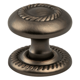 1-1/4" Advantage Plus-4 Roped Knob, Verona Bronze, 1-1/4" Length