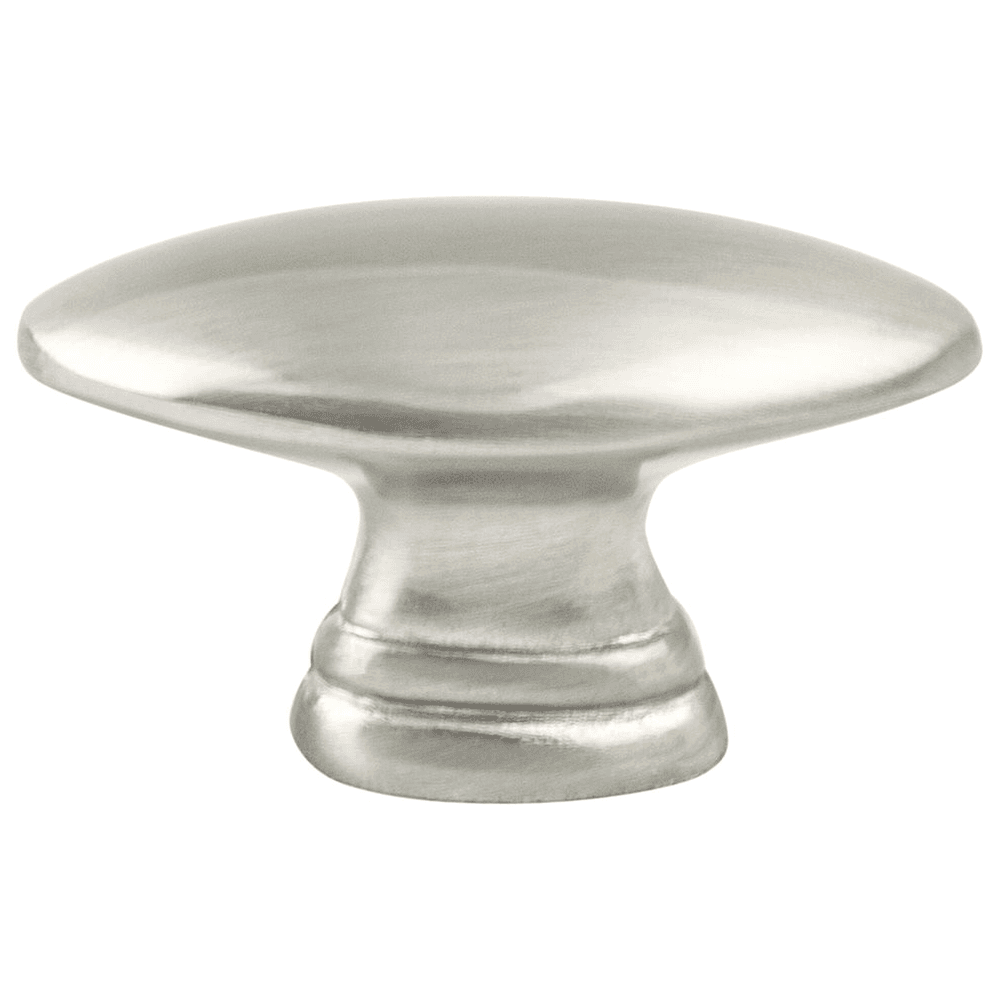 1-7/16" Advantage Plus-6 Oval Knob, Brushed Nickel