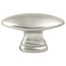1-7/16" Advantage Plus-6 Oval Knob, Brushed Nickel