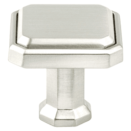 1-3/16" Harmony Square Knob, Brushed Nickel