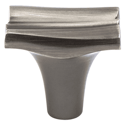 1-5/16" Puritan Rectangle Knob, Brushed Tin
