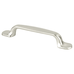 96mm Euro Moderno Handle Pull, Brushed Nickel