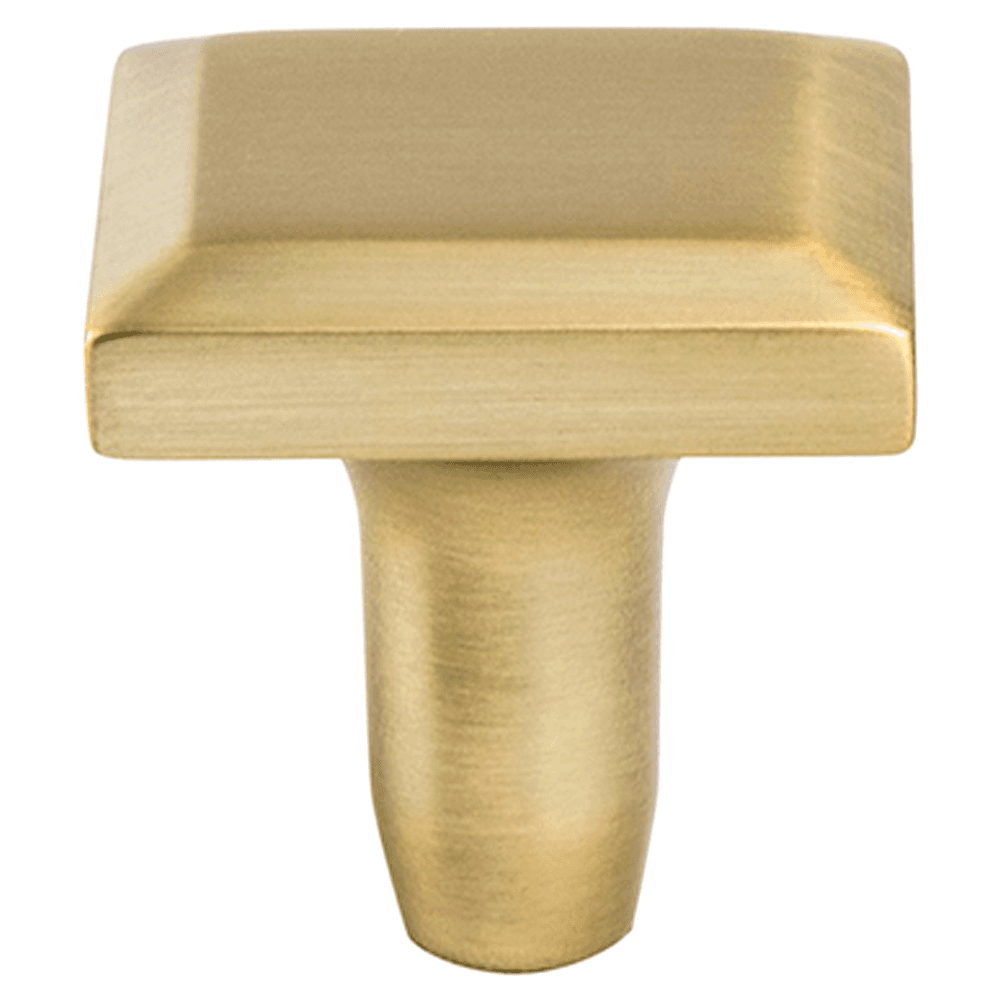 1-3/16" Metro Square Knob, Modern Brushed Gold