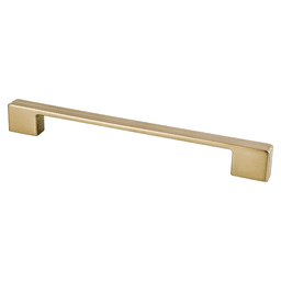 224mm Skyline Bar Pull, Modern Brushed Gold, 9-1/4" Length