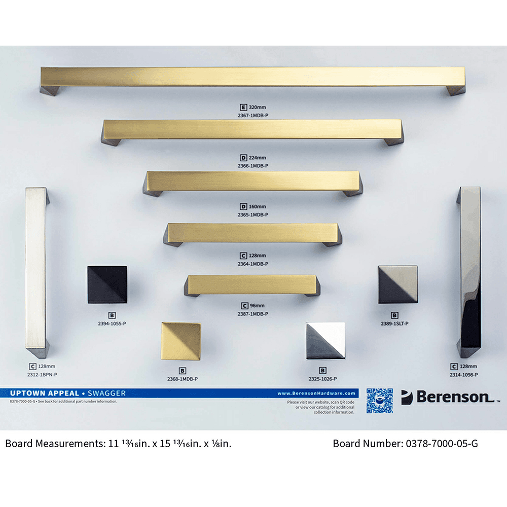 Berenson 11-13/16" x 15-13/16" Swagger Display Board