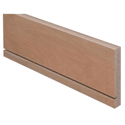 DuraWrap Drawer Side Material, 9/16" Groove, 1/2" Thick, 2.75" x 60", Baltic Birch