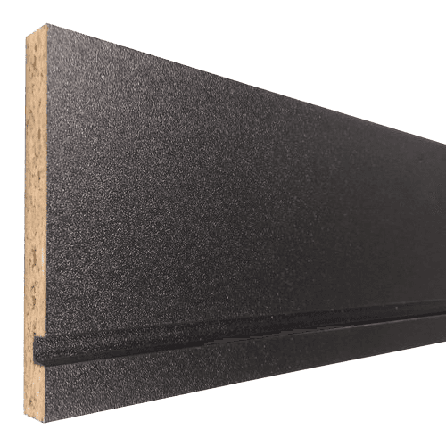 SuperMatte Drawer Side Material, 1/2" Thick, 4" x 96", Black Vinyl