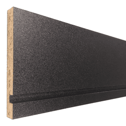 SuperMatte Drawer Side Material, 1/2" Thick, 9.5" x 96", Black Vinyl