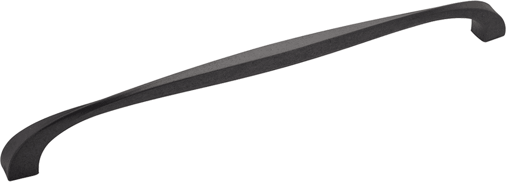 12" Twist Handle Pull, Black Iron (5/Box)
